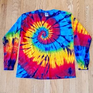 Gildan Long Sleeve Tie Dye Tshirt